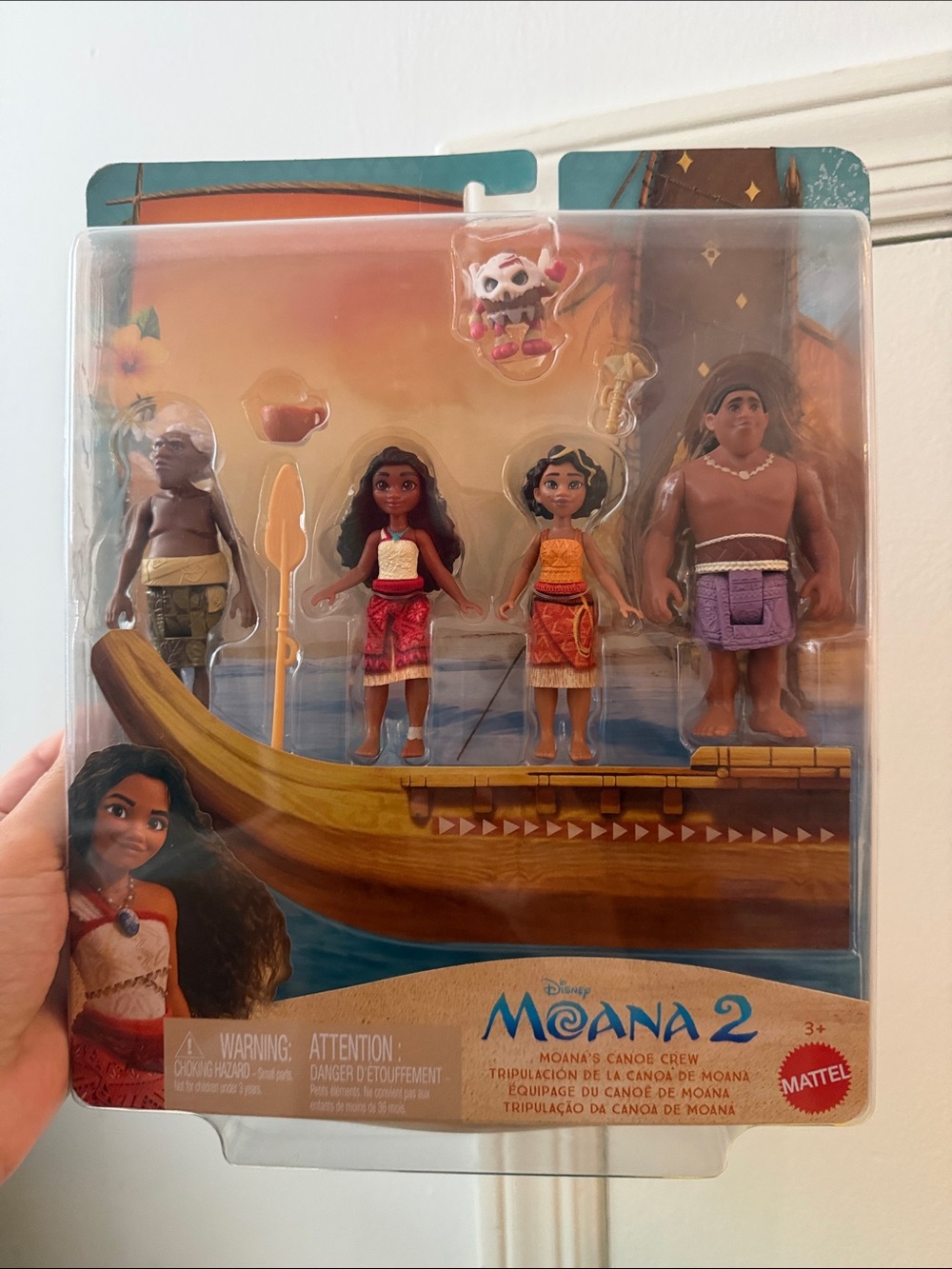 Moana 2 Family Boat Canoe Crew Playset NWT - Picture 2 of 2